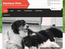 Tablet Screenshot of mantecapets.com